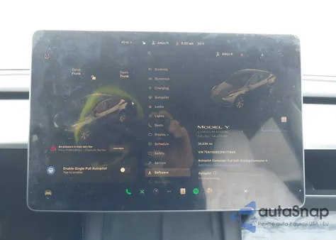 2023 Tesla Model Y Awd/Long Range Dual Motor All-Wheel Drive из США, поврежденный, VIN 7SAYGDEE2PA177669